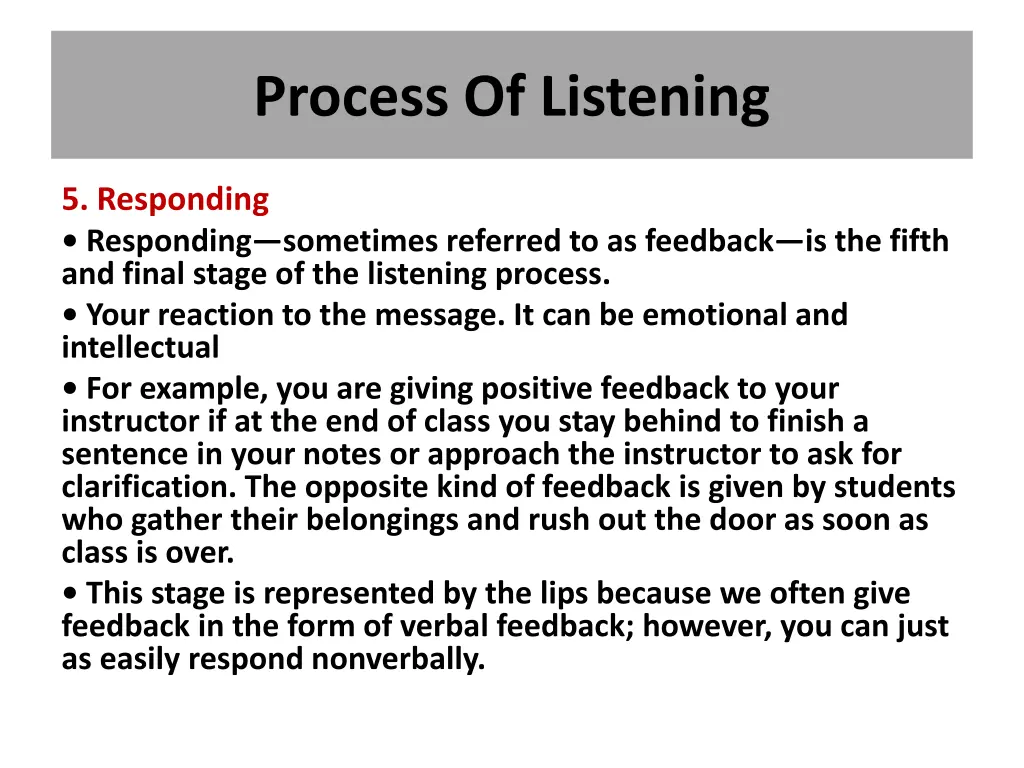 process of listening 4