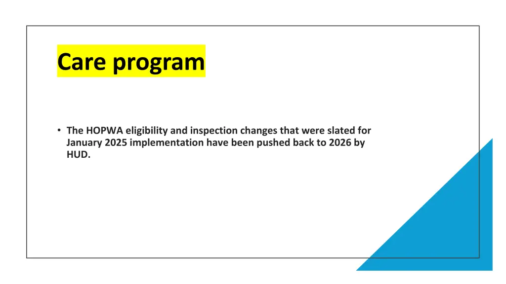care program