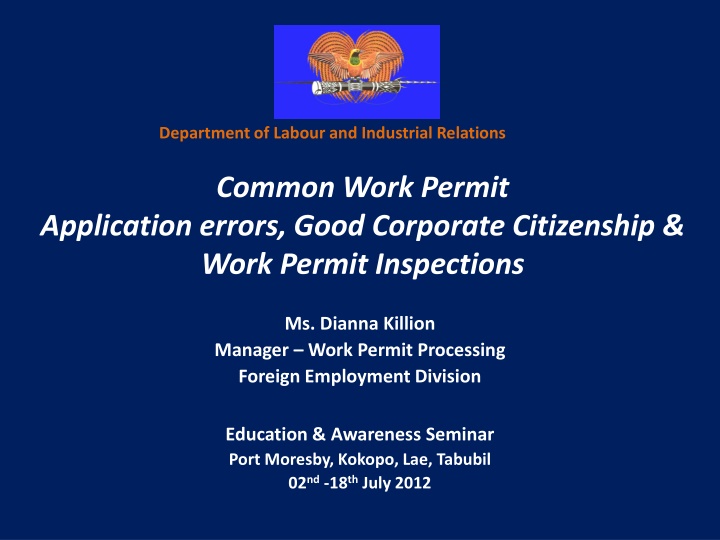 department of labour and industrial relations