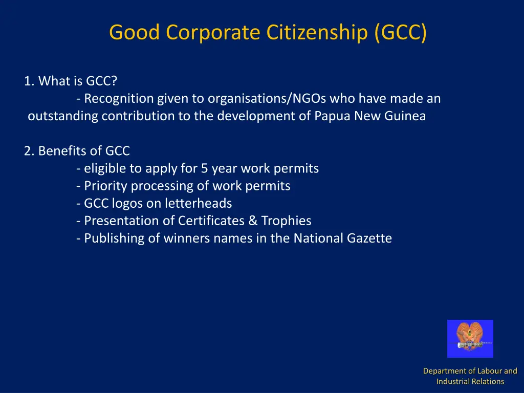good corporate citizenship gcc