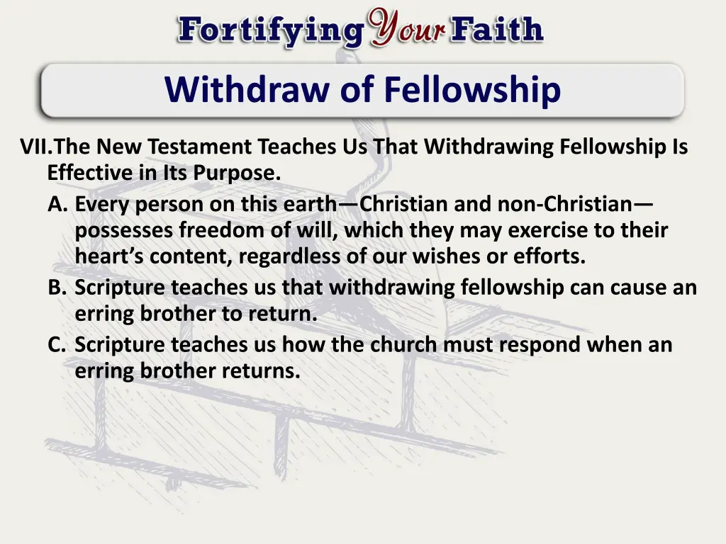 withdraw of fellowship 12