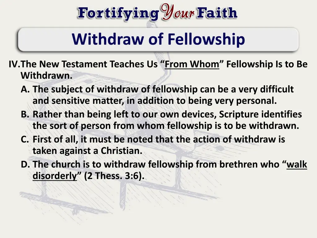 withdraw of fellowship 4