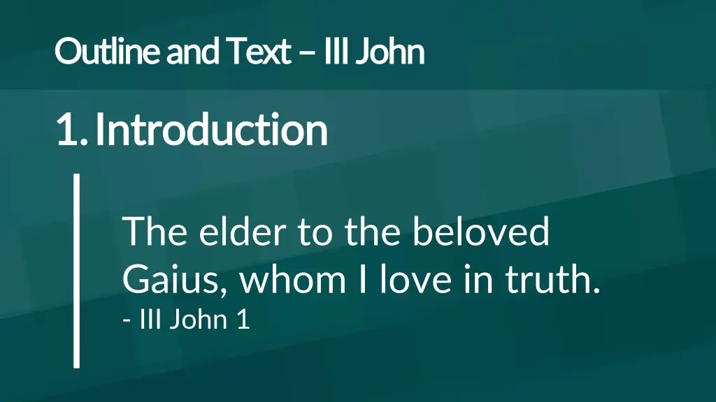 outline and text outline and text iii john