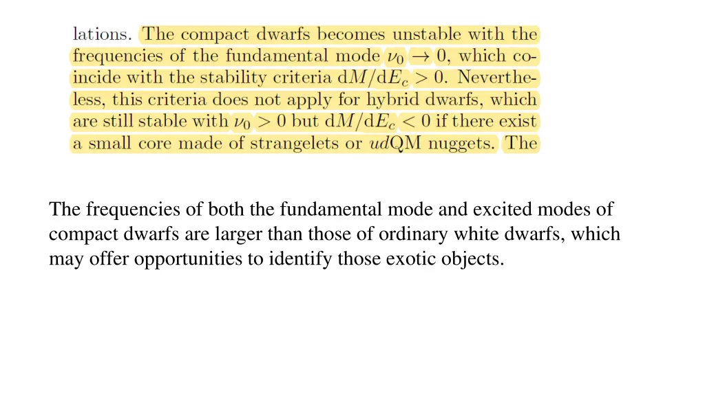 the frequencies of both the fundamental mode