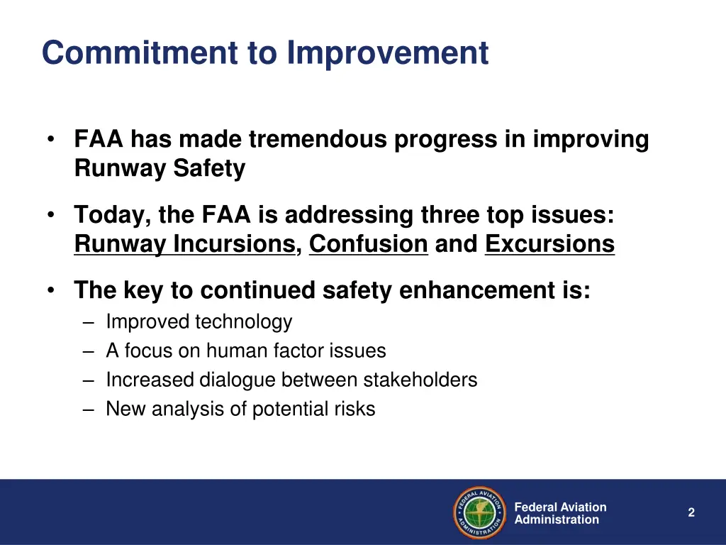commitment to improvement