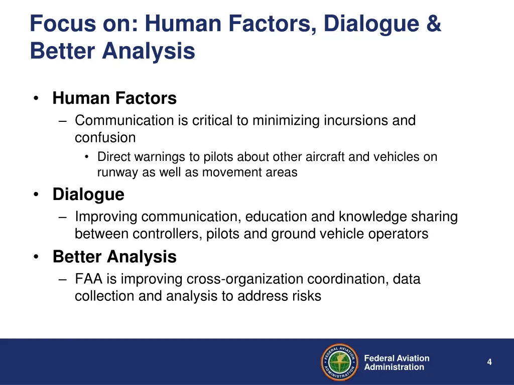 focus on human factors dialogue better analysis