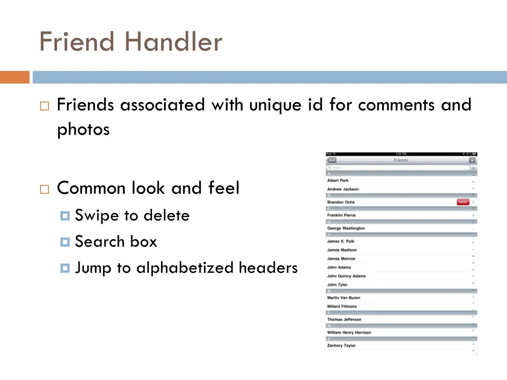 friend handler