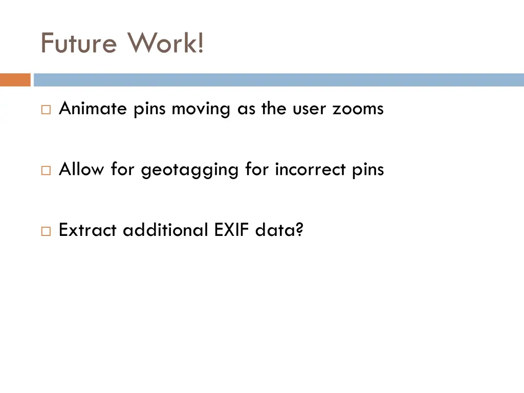 future work