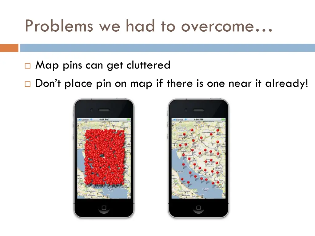 problems we had to overcome