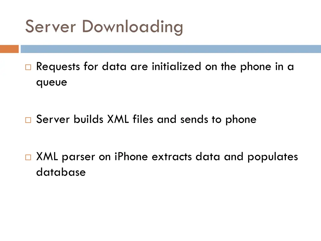 server downloading