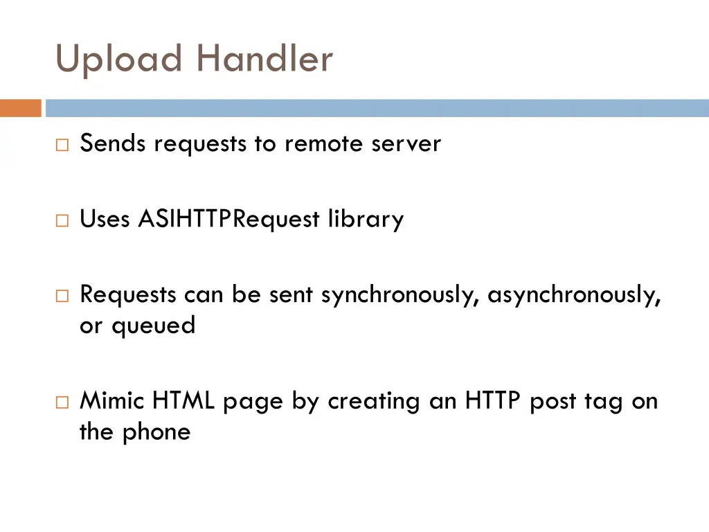 upload handler