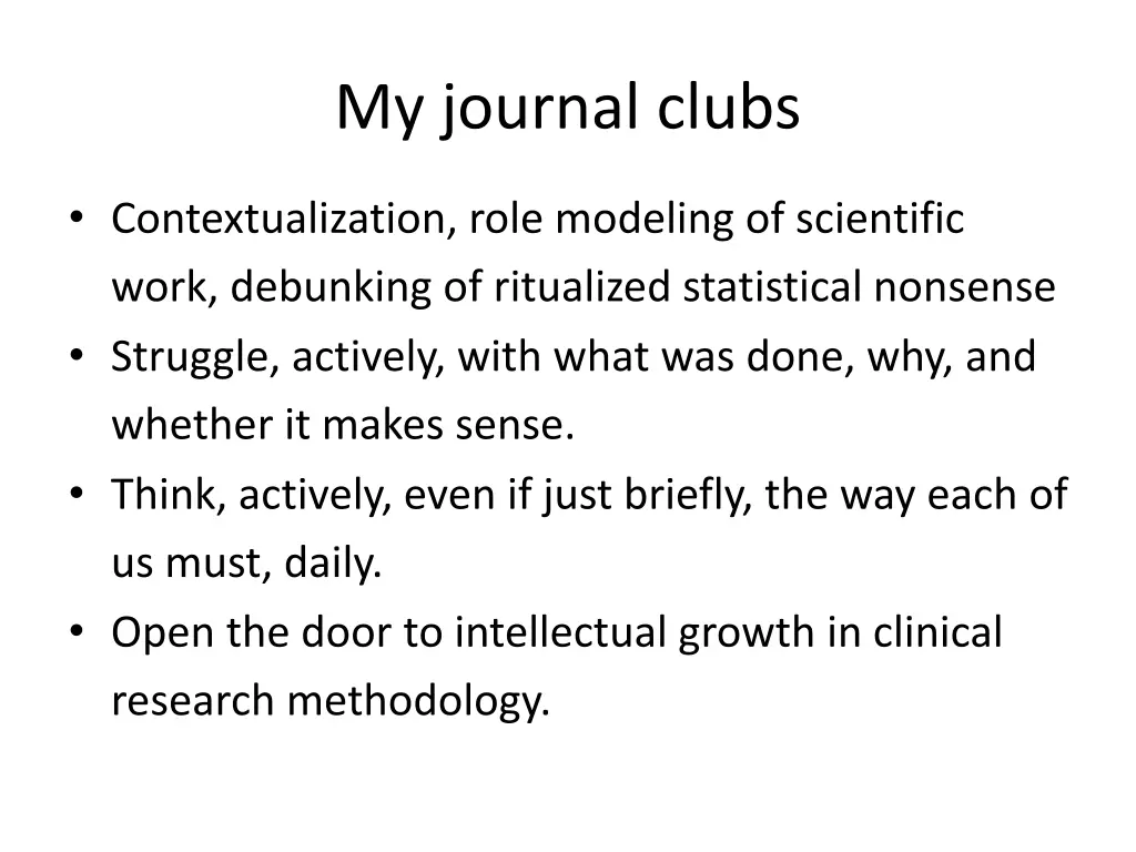 my journal clubs 1