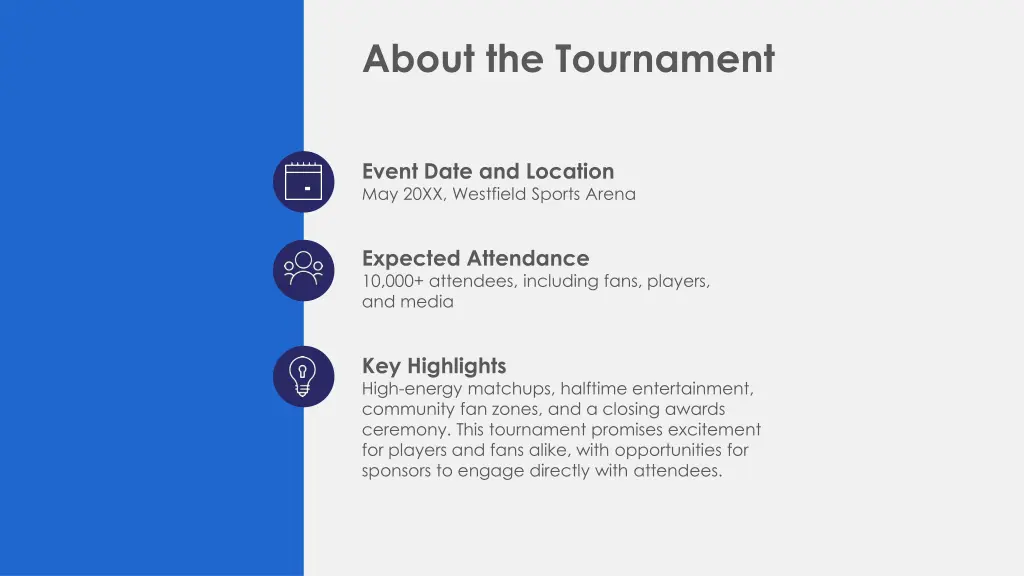 about the tournament