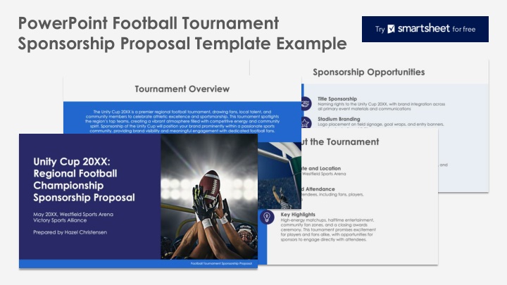 powerpoint football tournament sponsorship