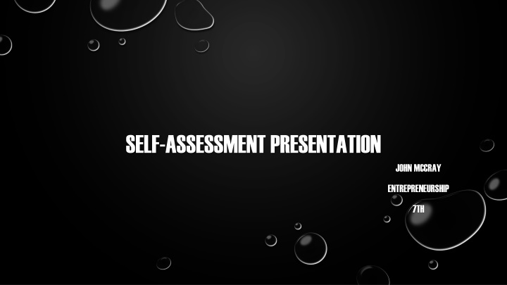 self assessment presentation