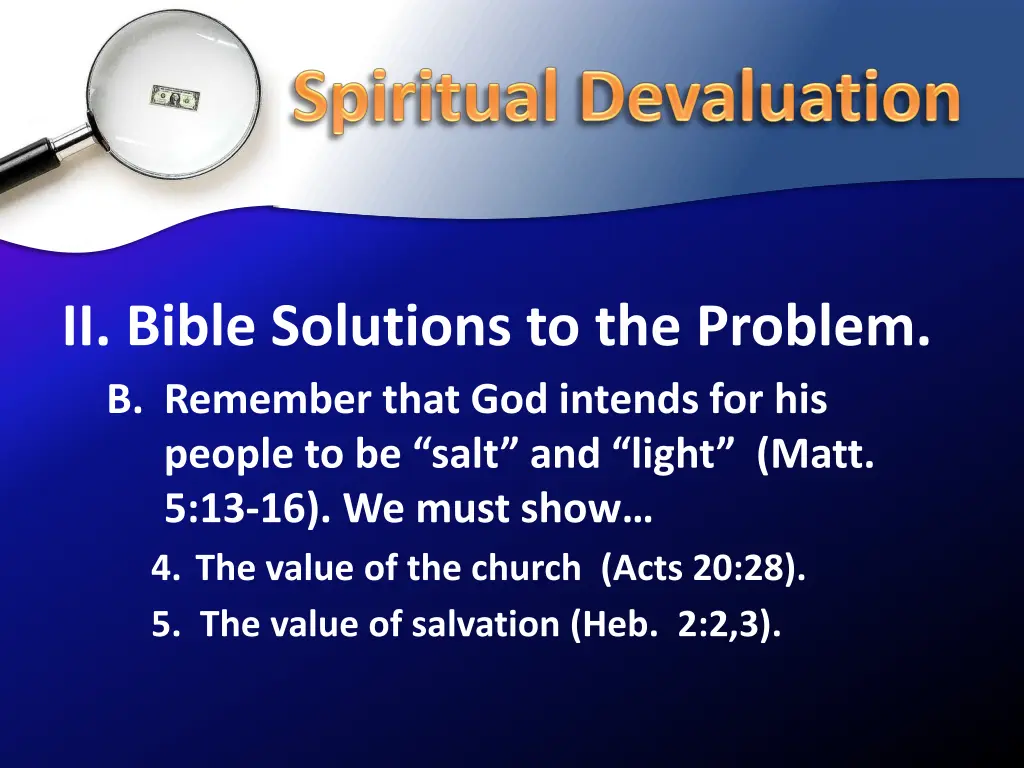 ii bible solutions to the problem b remember that 1