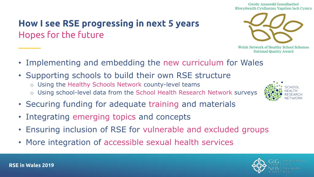 how i see rse progressing in next 5 years hopes