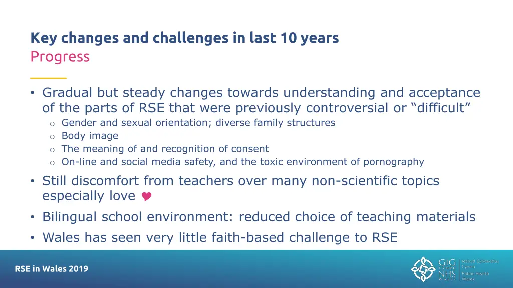 key changes and challenges in last 10 years