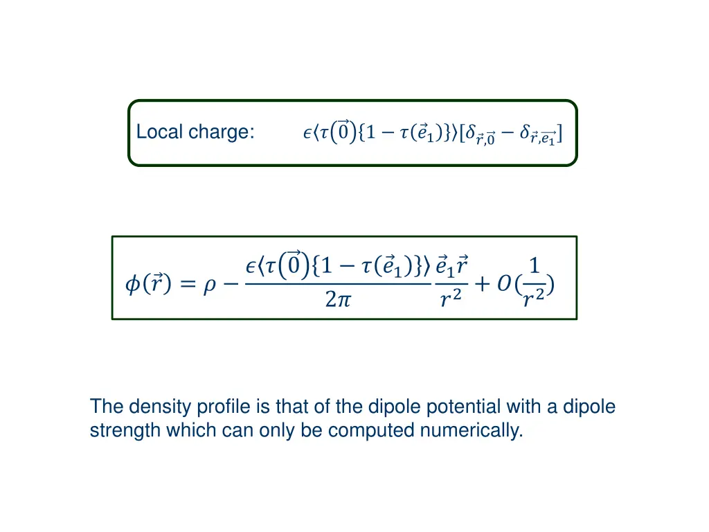 local charge 0 1 1