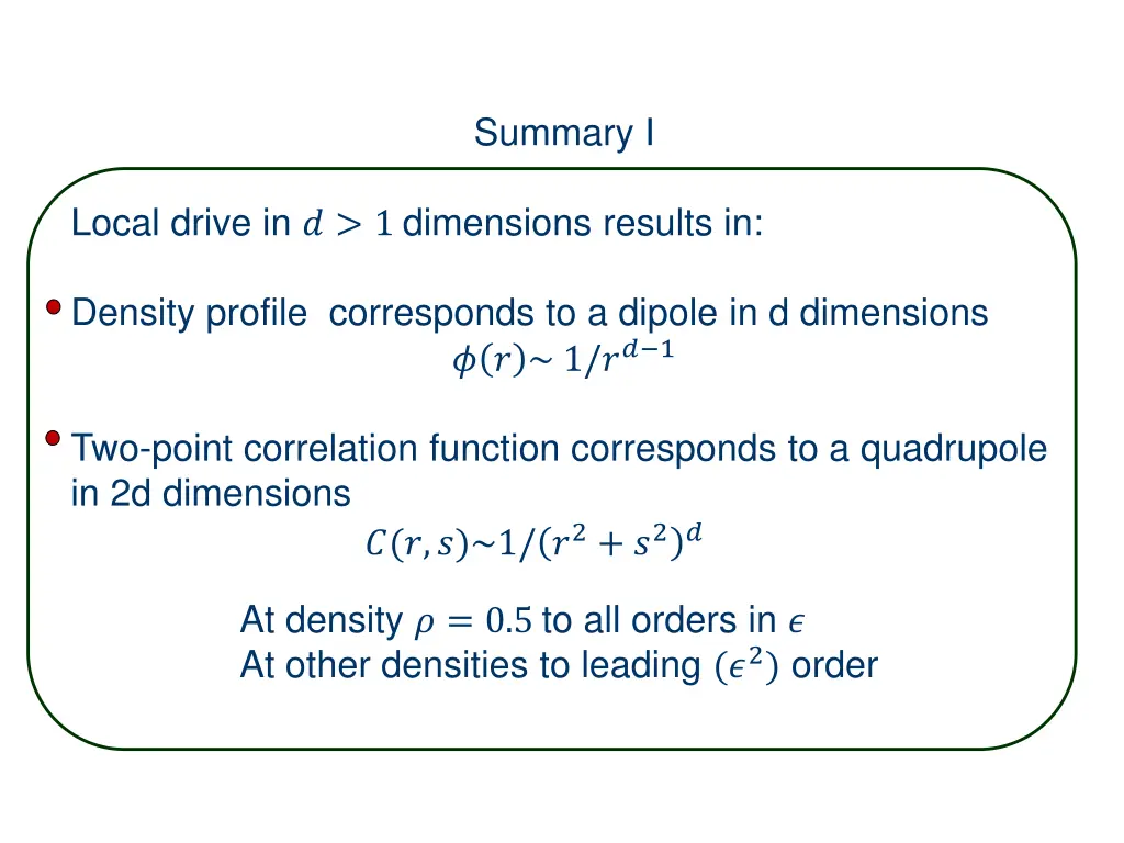 summary i
