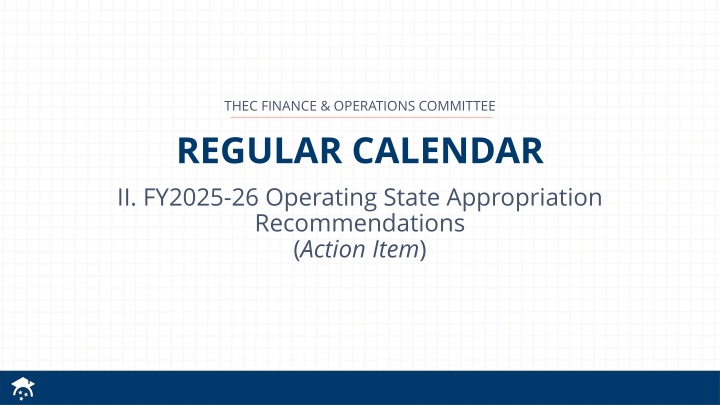 thec finance operations committee regular