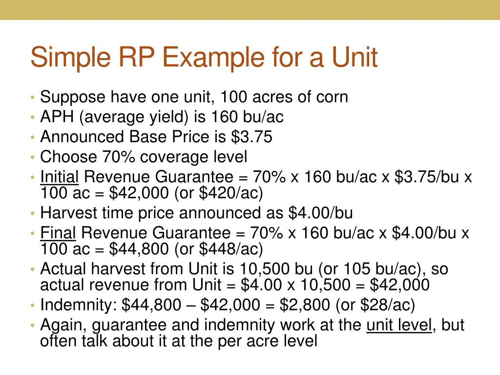 simple rp example for a unit