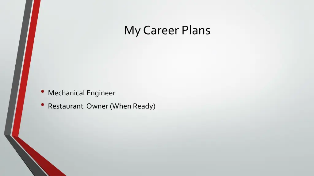 my career plans
