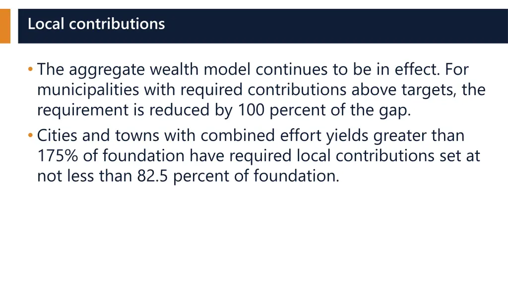 local contributions