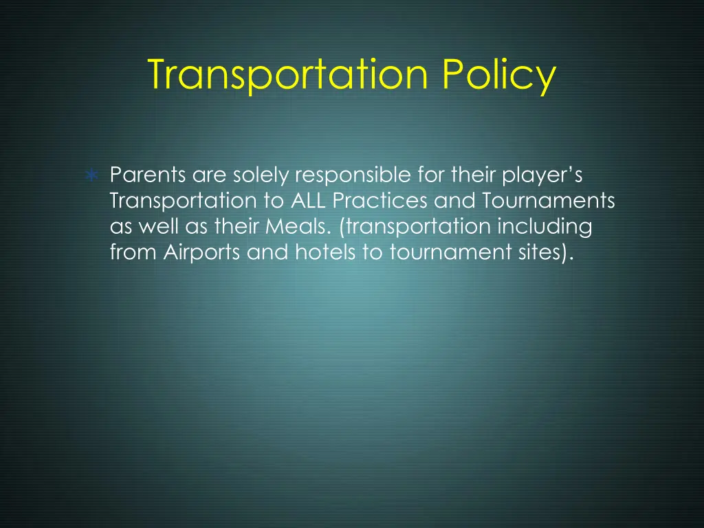transportation policy