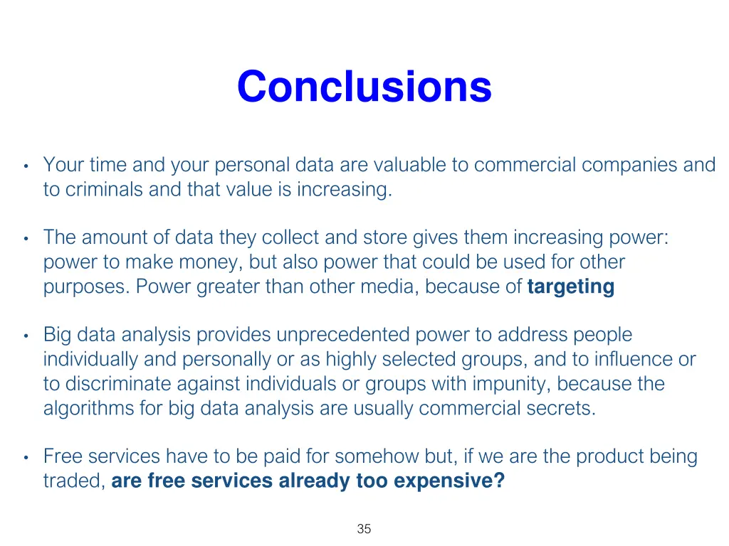 conclusions