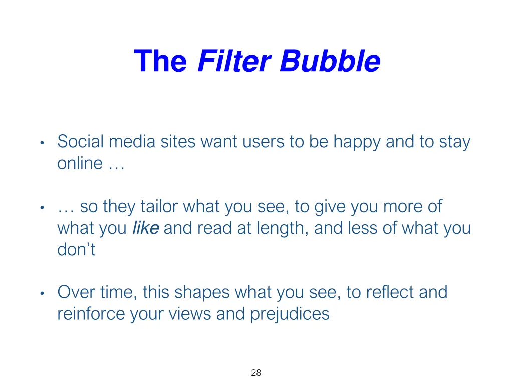 the filter bubble