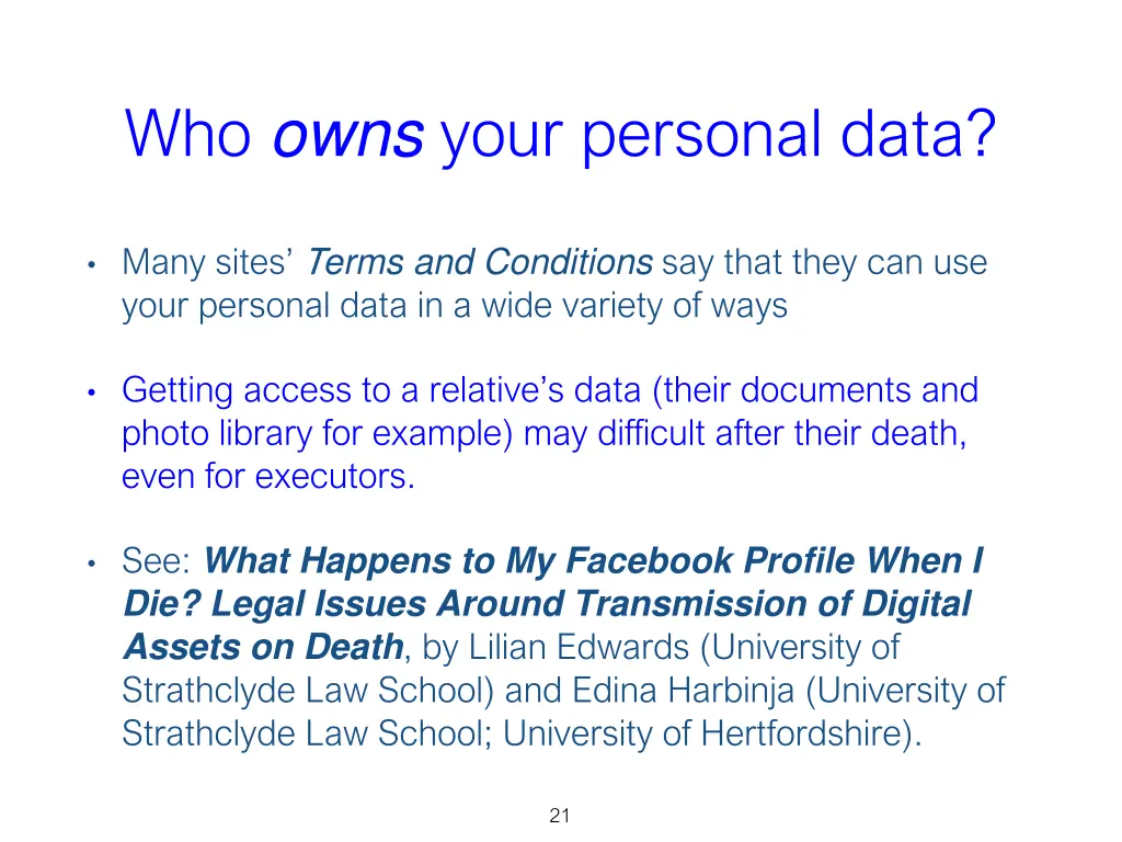who owns your personal data