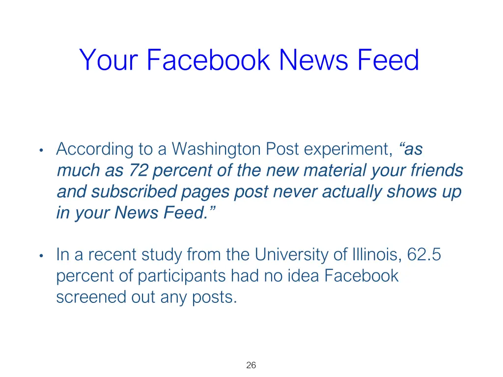 your facebook news feed