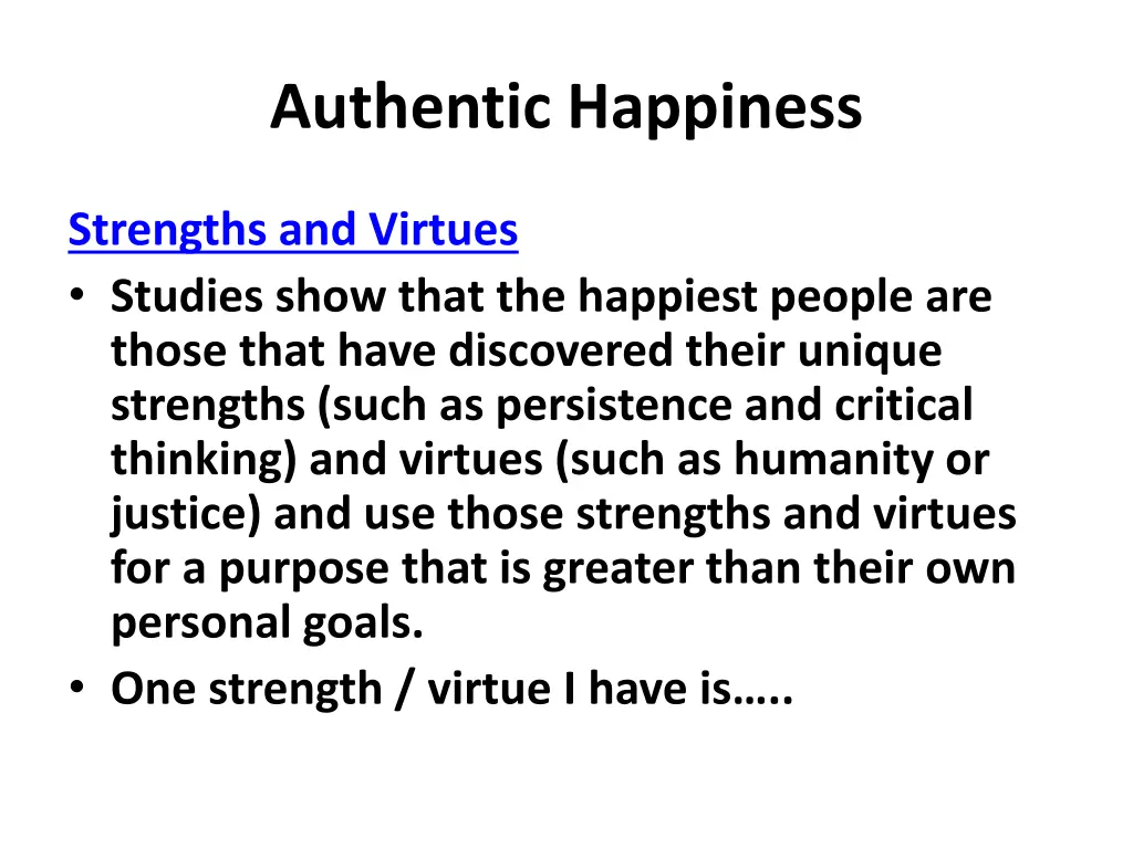 authentic happiness 5