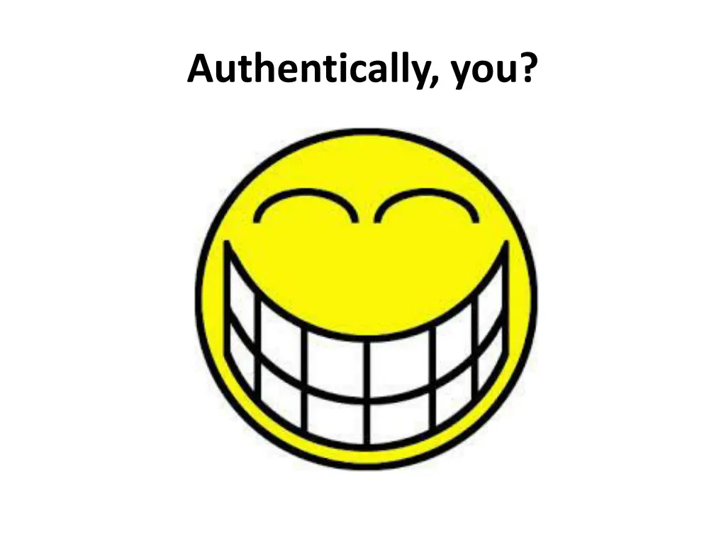 authentically you