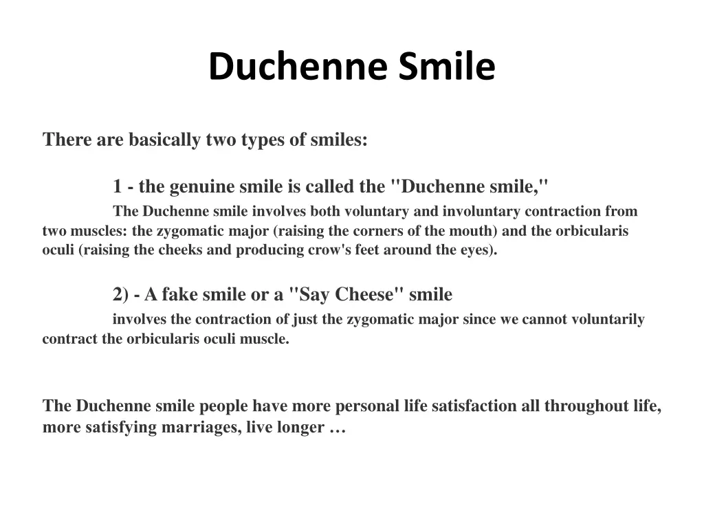 duchenne smile