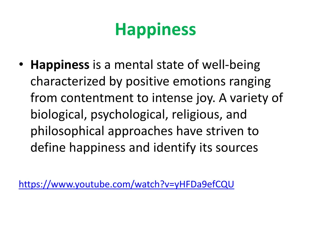 happiness