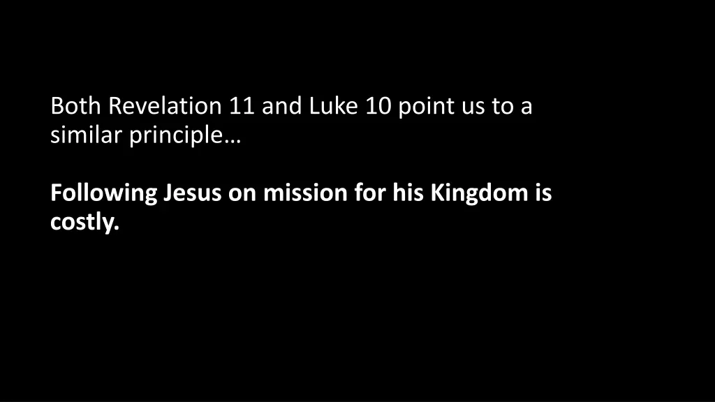 both revelation 11 and luke 10 point