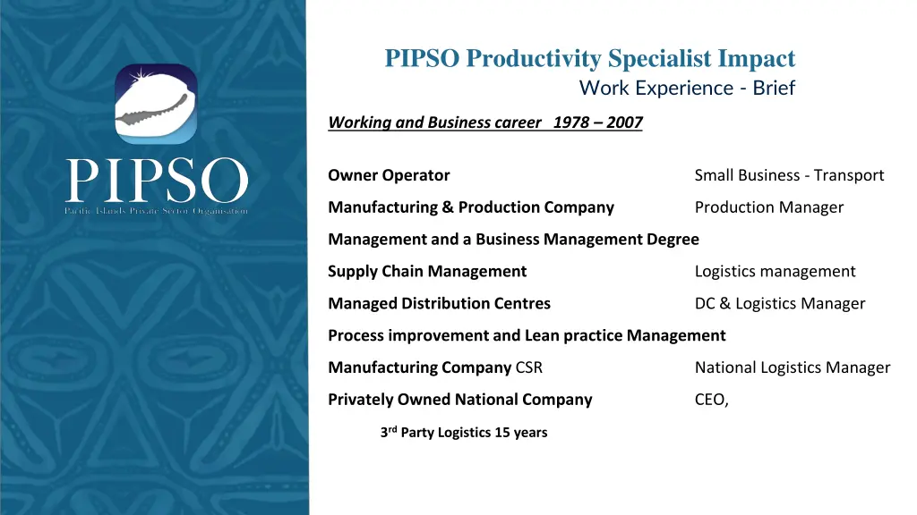 pipso productivity specialist impact work
