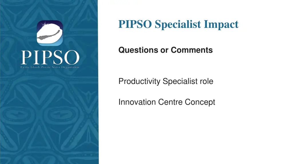 pipso specialist impact
