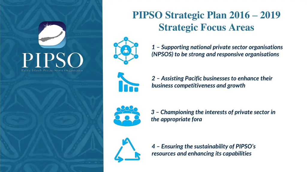 pipso strategic plan 2016 2019 strategic focus