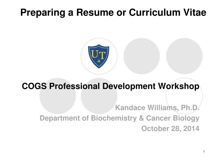 preparing a resume or curriculum vitae