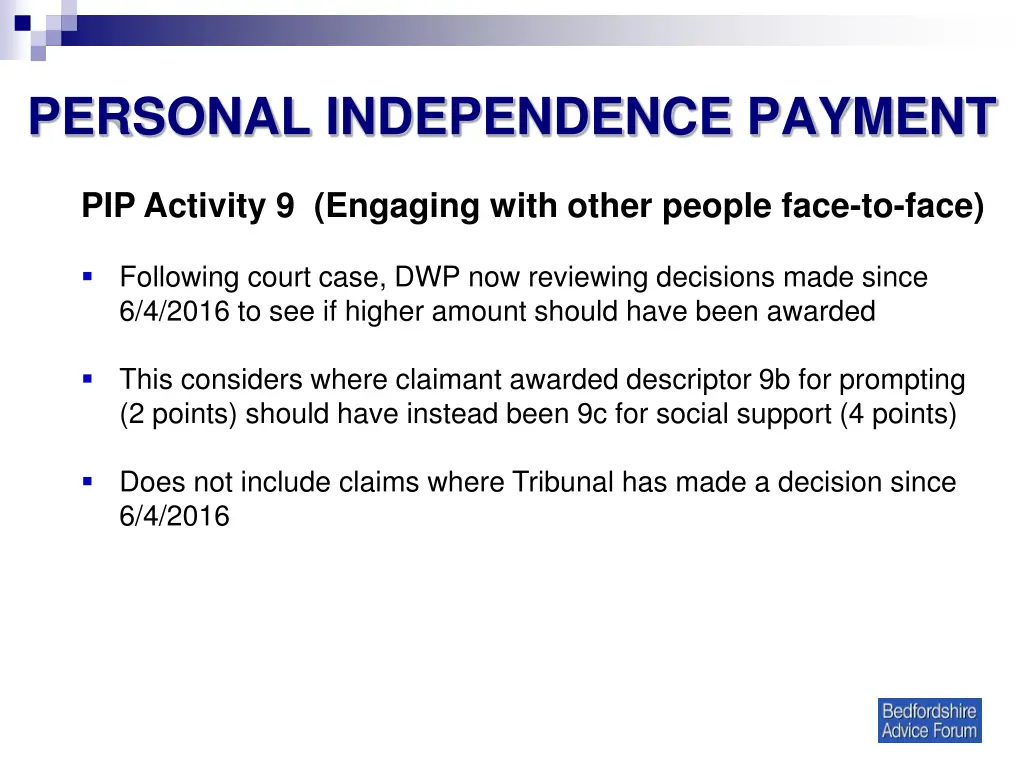 personal independence payment