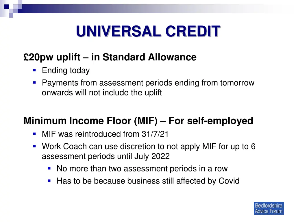 universal credit