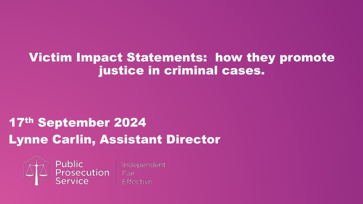 victim impact statements how they promote justice