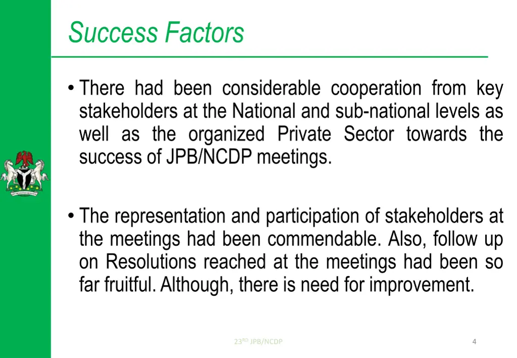 success factors