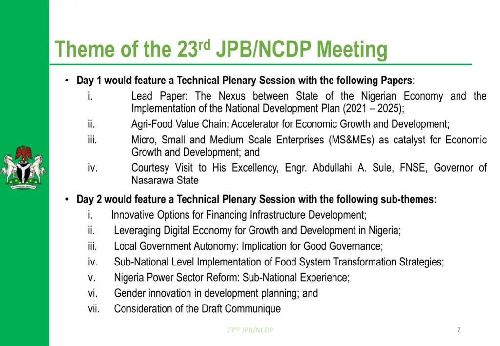 theme of the 23 rd jpb ncdp meeting 1