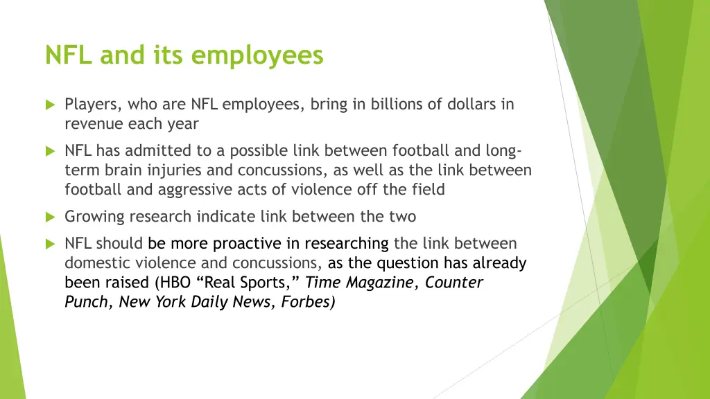 nfl and its employees