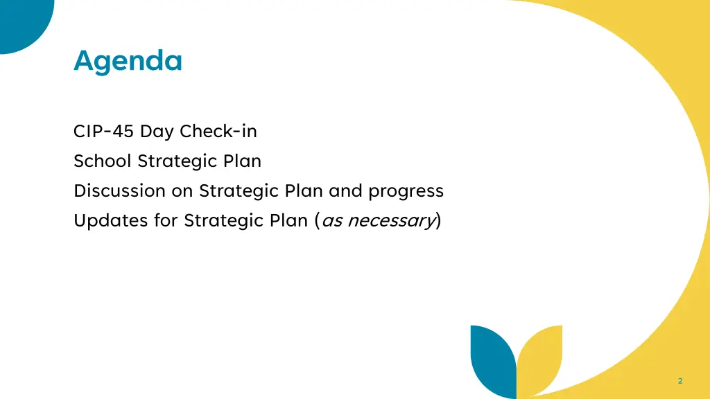 agenda