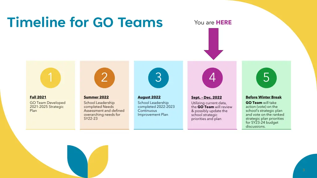 timeline for go teams